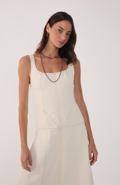Beatriz Maxi Dress Off White