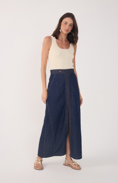 Paula Maxi Dress Denim