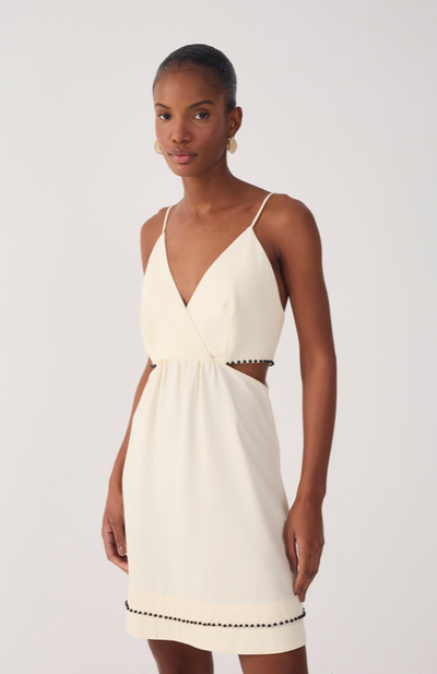 Abigail Mini Dress Beige