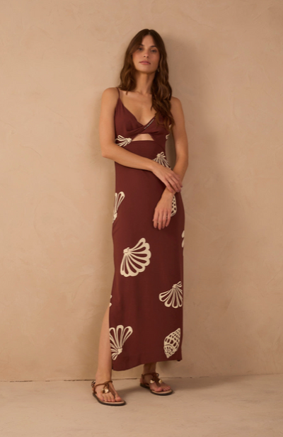 Jaideth Maxi Dress Brown
