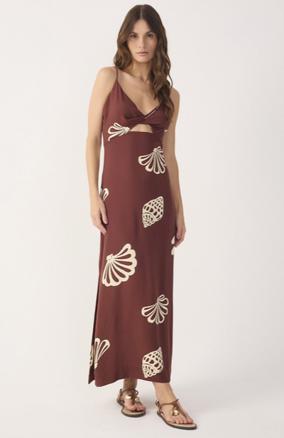 Jaideth Maxi Dress Brown
