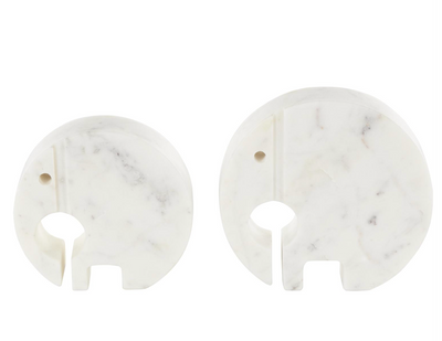 White Marble Elephant Circular