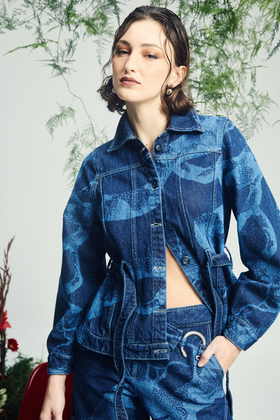 Zaharian Jacket Indigo Blue
