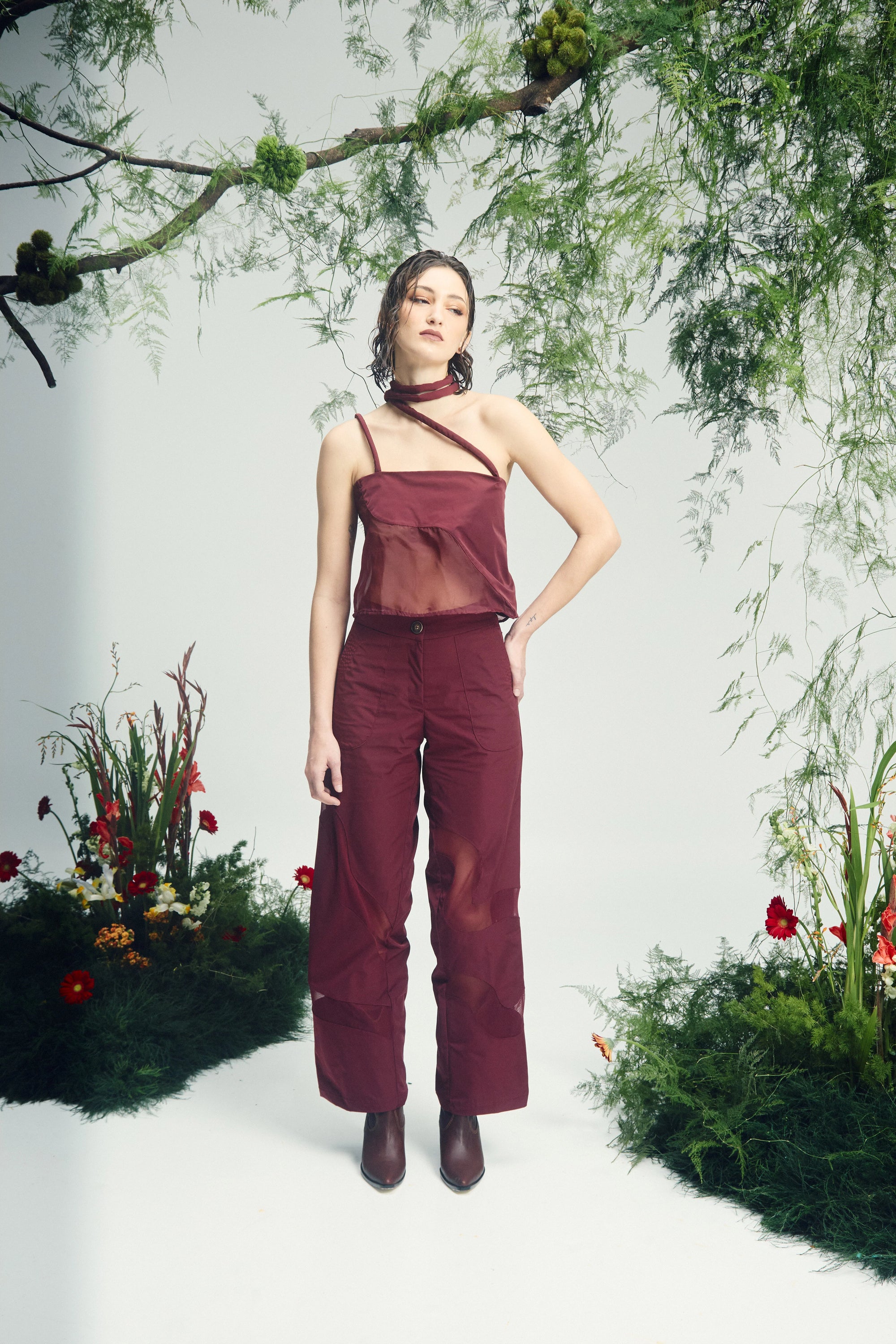 Boae Pant Burgundy