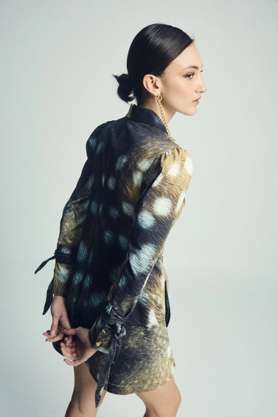 Cobra Blazer Print Bambi Black