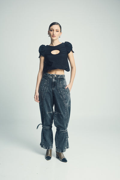 Gardenia Top Black