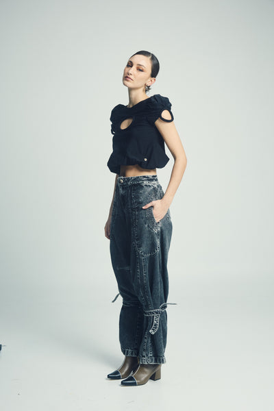 Gardenia Top Black