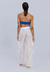 Organza Cargo Trousers Off White