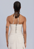 Denim Cut Out Tube Top Off White