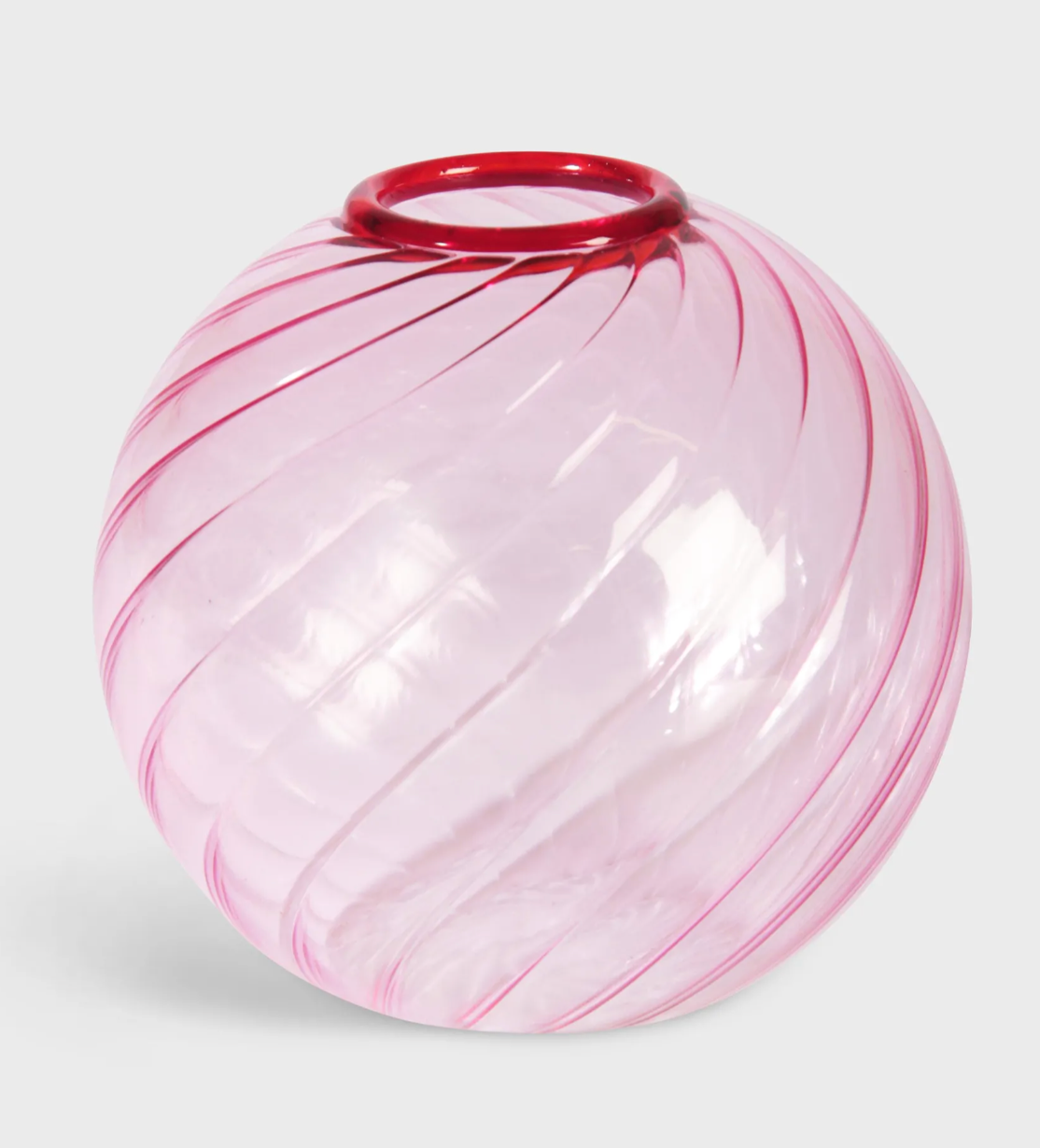 Vase spiral pink