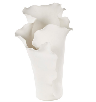 White Ceramic Vase Abstract