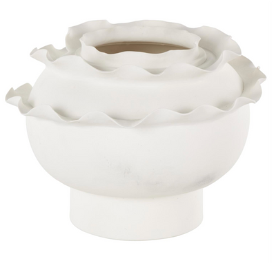 Decorative Vase White Ceramic