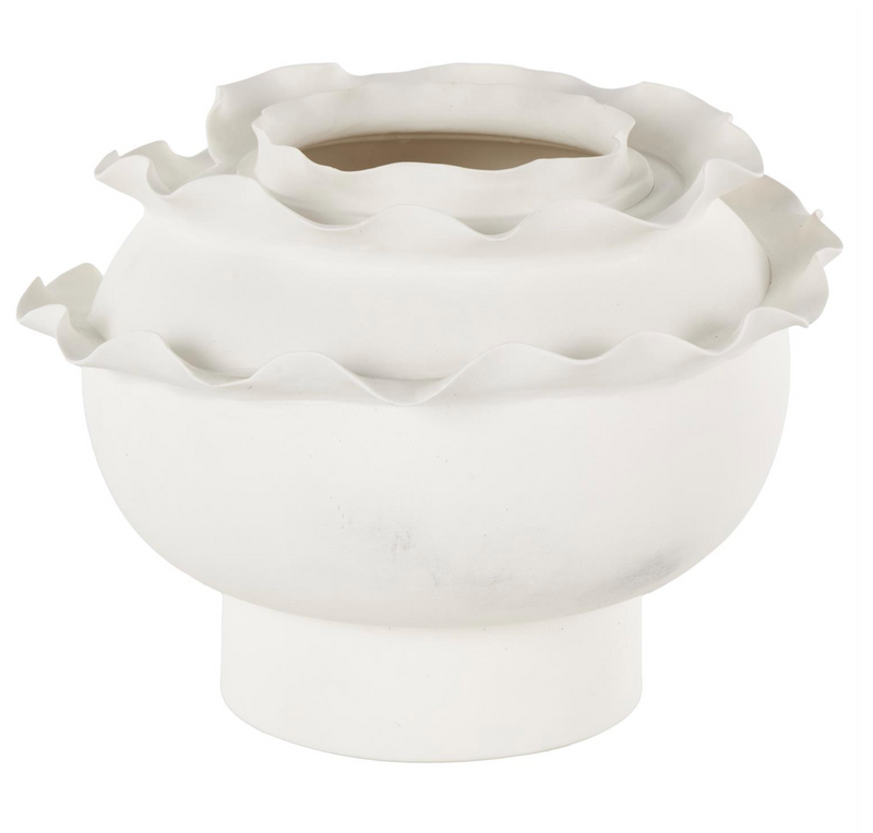 Decorative Vase White Ceramic