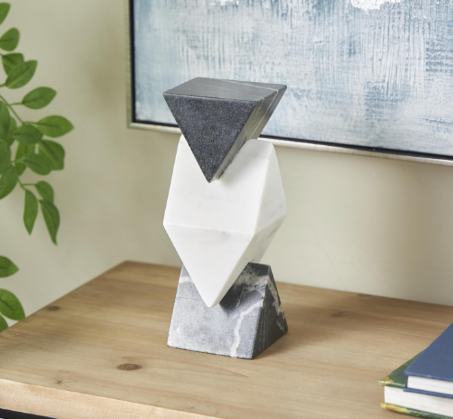 Cenani Sculpture Marble 4x4x10in