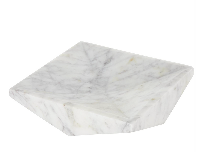 White Marble Square Decor