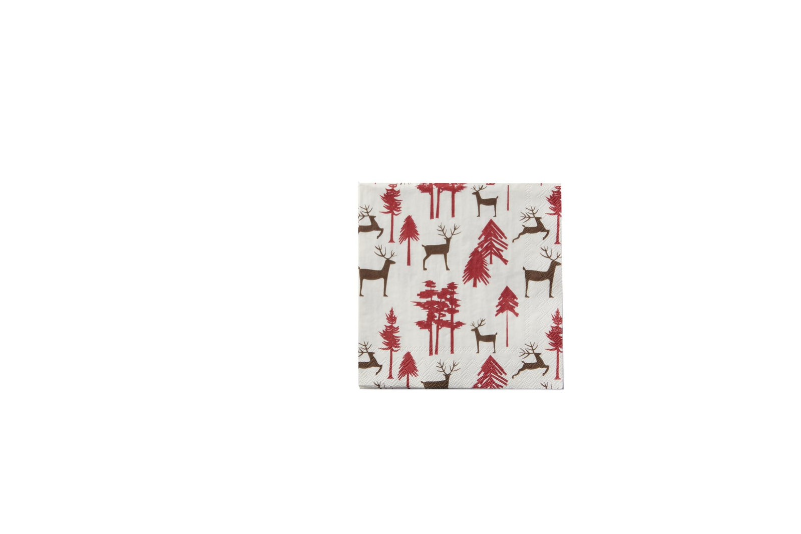Wooded Reindeer Beverage Napkins