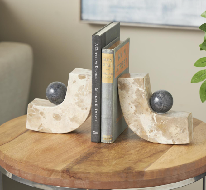 Naria Marbel Bookend Brown