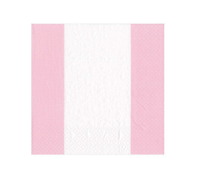 Bandol Stripe Petal Pink Napkin Cocktail