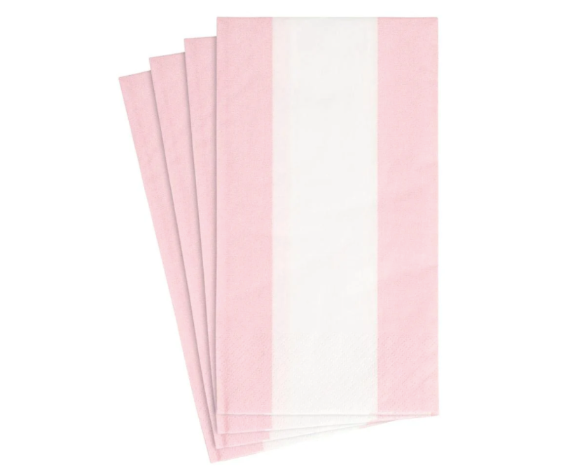 Bandol Stripe Petal Pink Guest Towel