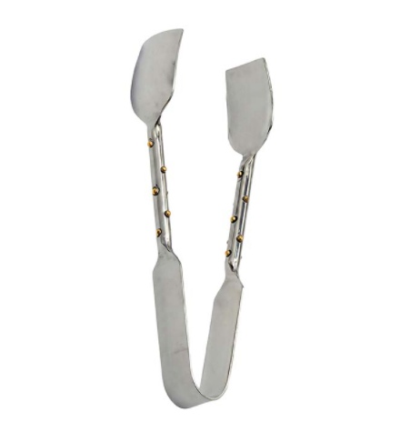 Hammered Stainless Steel Serving Tong With Rivet