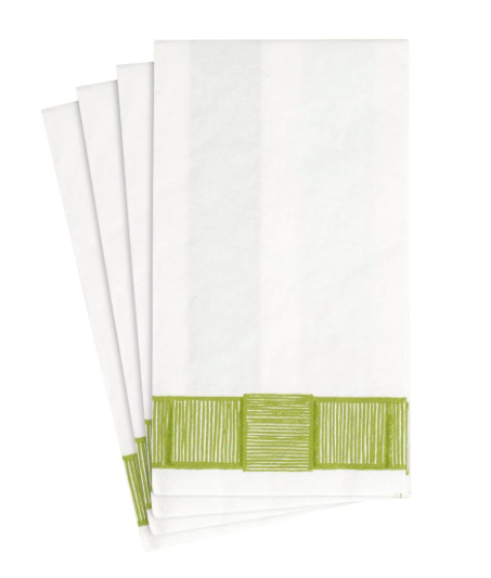 Ribbon Border Paper Guest Towel Napkins