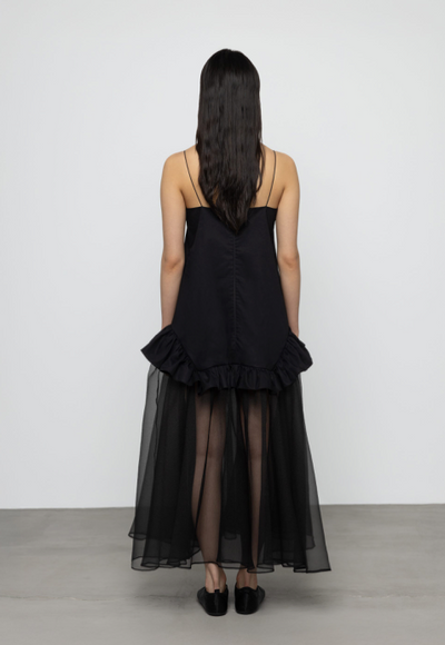 Hitani Organza Maxi Dress Black