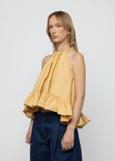Hilary BabyDoll Top Yellow