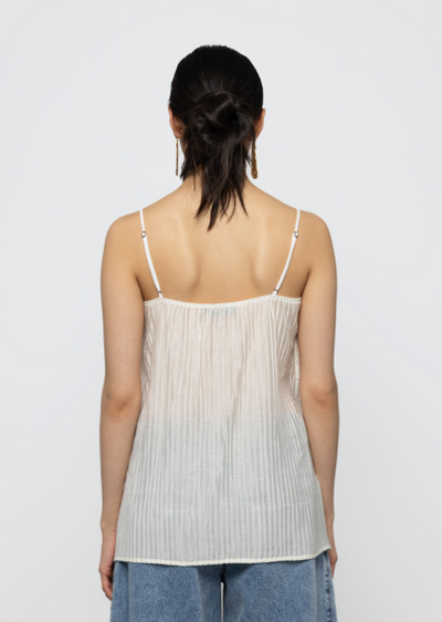 Cami Top Twist Off White