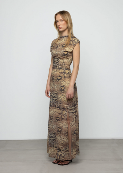 Snake Mide Dress Print