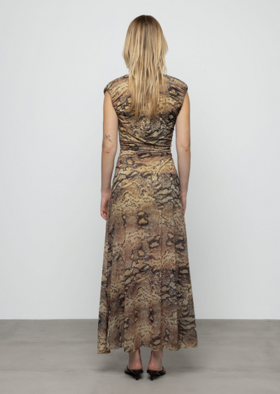 Snake Mide Dress Print