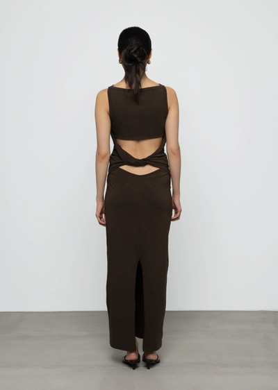 Claudia Maxi Dress Brown
