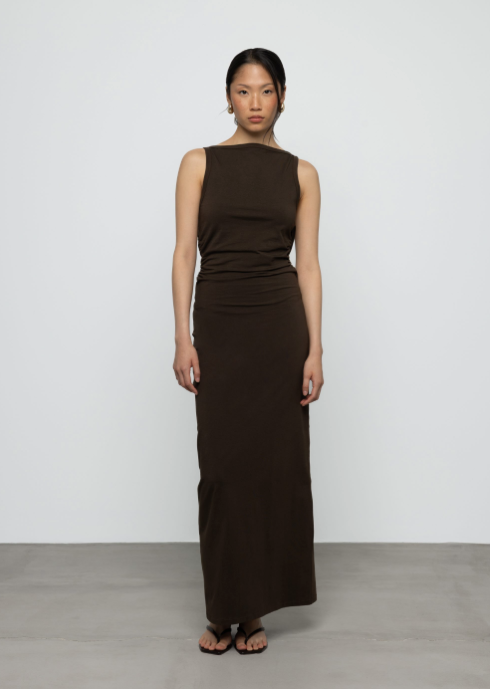 Claudia Maxi Dress Brown