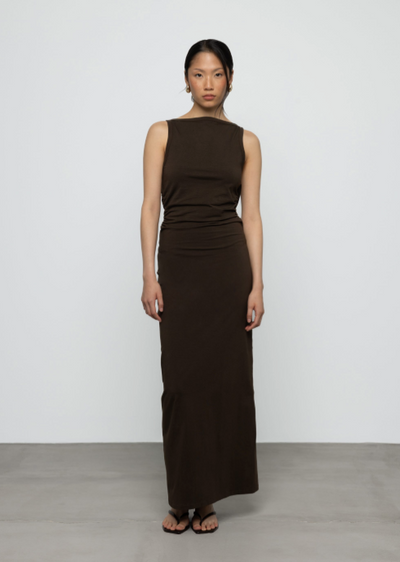 Claudia Maxi Dress Brown