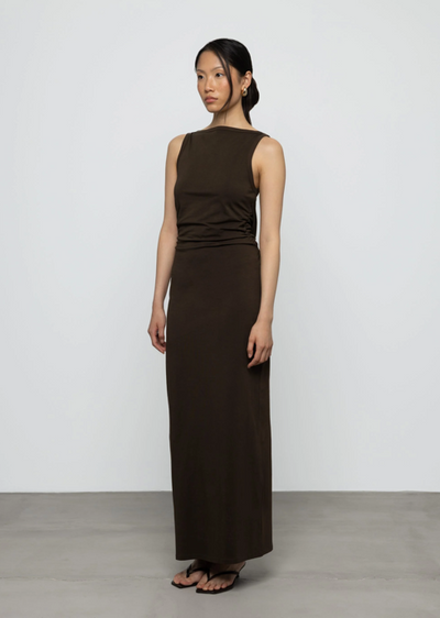 Claudia Maxi Dress Brown