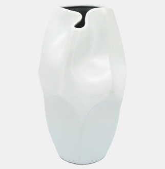 Ceramic Abstract Vase White