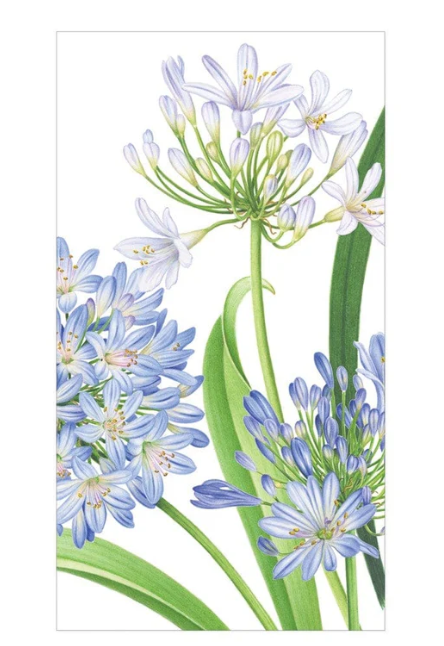 Agapanthus Garden Paper Guest Towel  Napkin