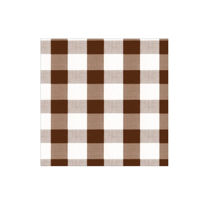 Gingham Chocolate Napkin Cocktail
