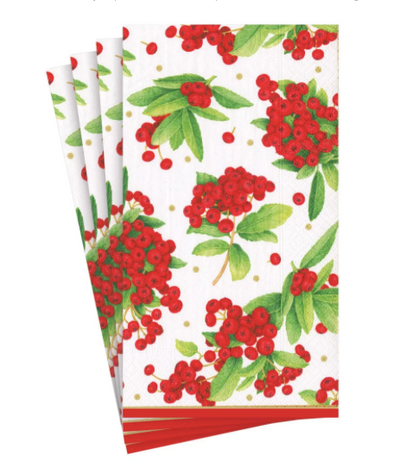 Christmas Berry Paper Guest Towel Napkins