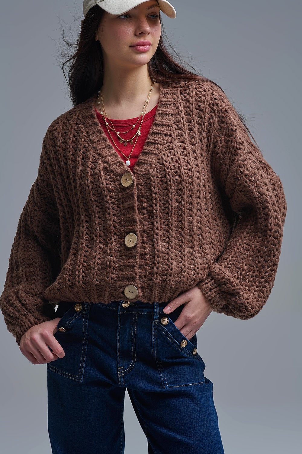 Ana Cardigan Brown