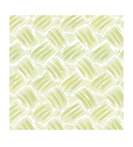 Basketry Moss Green Paper Linen Cocktail Napkins