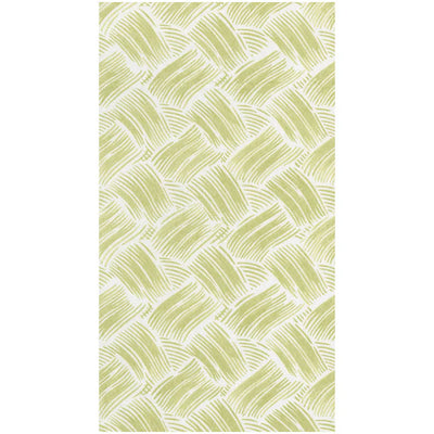 Basketry Moss Green Paper Linen Guest Towel Napkins