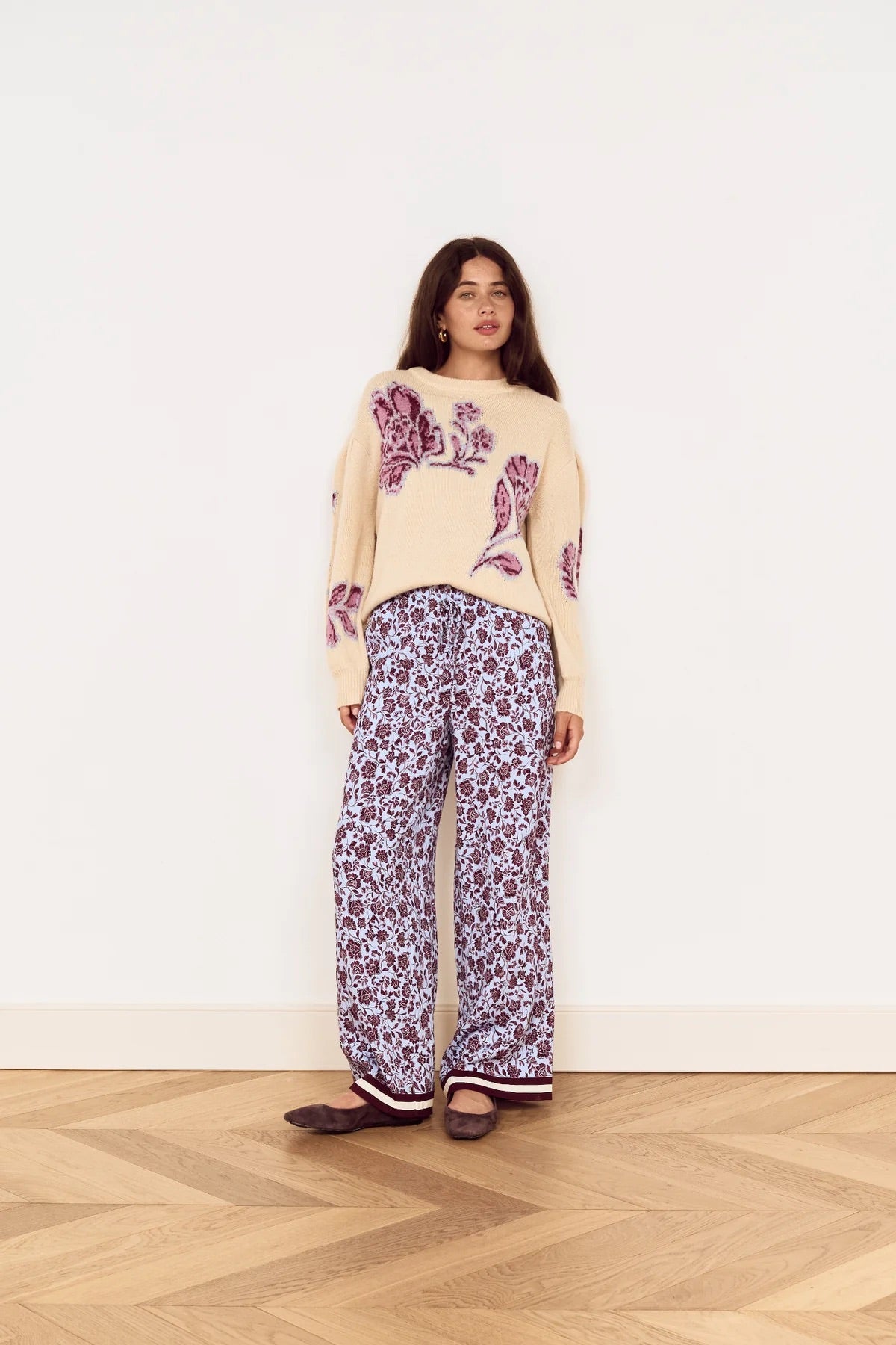 Romy Pant Lilac Floral
