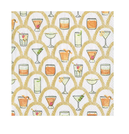 Deco Cocktails Cocktail Napkins