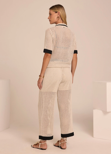 Nainara Pant Beige Black