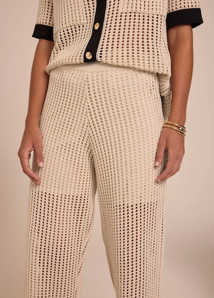 Nainara Pant Beige Black