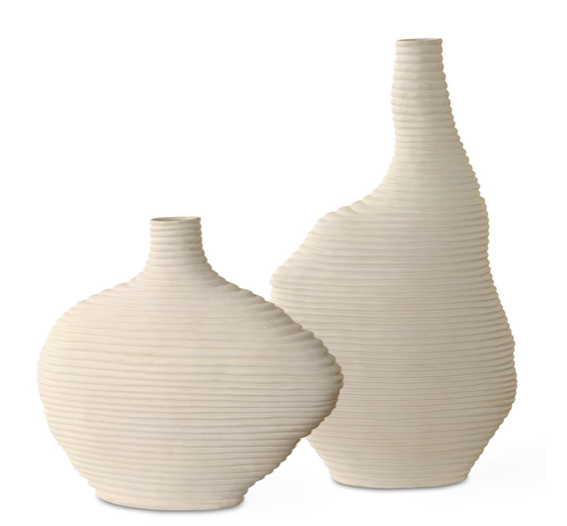 Duostacked Vases Matte White