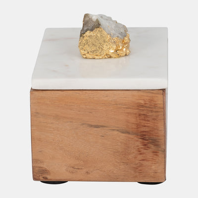 Box Wood Marble Clear Agate 7inch