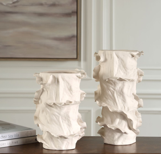 Ripple Crest Vases