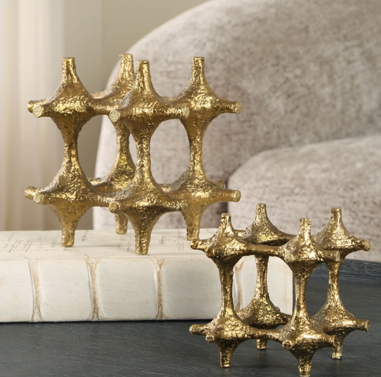 Gilded Connection Sculptures