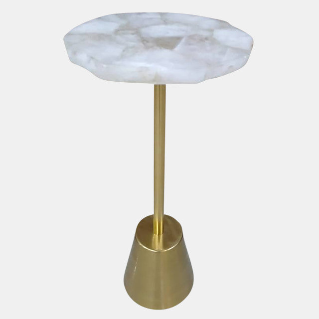 Agate Top Rough Edge In Accent Table